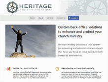 Tablet Screenshot of heritagesolutions.biz